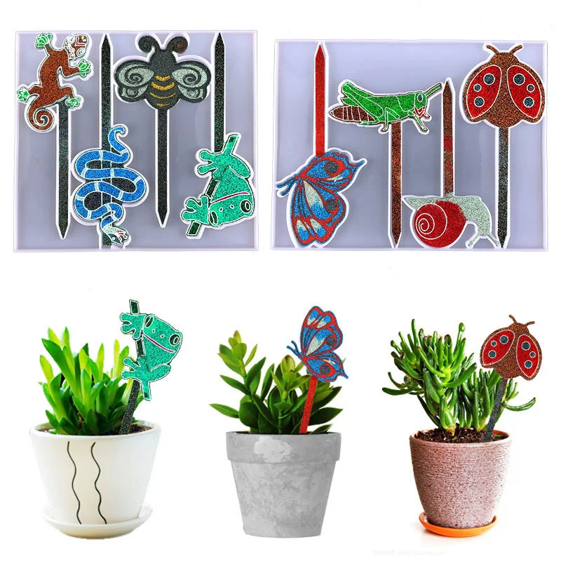 Insect Series - Plant Label Silicone Resin Mold(2 PCS)