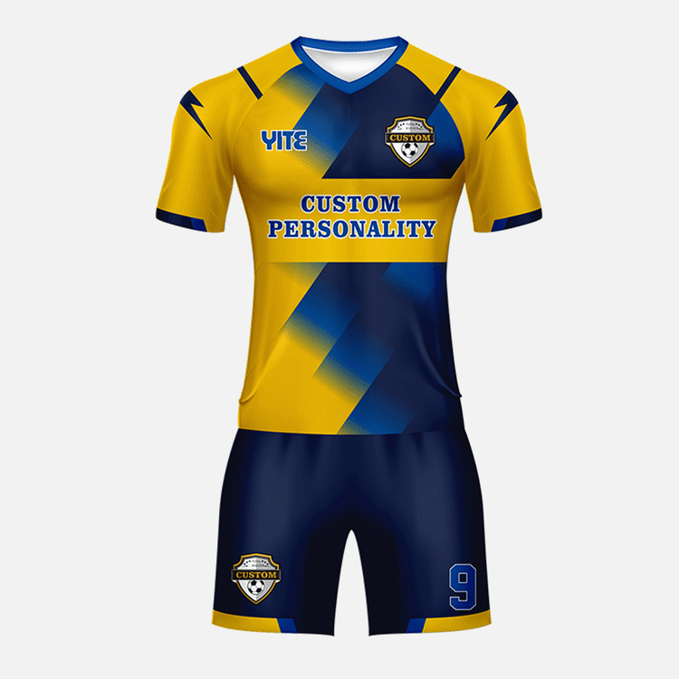 YITE | YTZQ087-Blue  And Yellow Soccer Uniforms