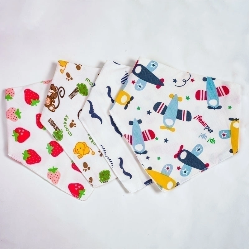 Cute Animal Stripe 100% Cotton Baby Accessories2