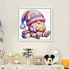 (US Only)Dwarf Printed Cross Stitch Kit 49x49cm DIY 14CT Thread Art Needlework Home Decor