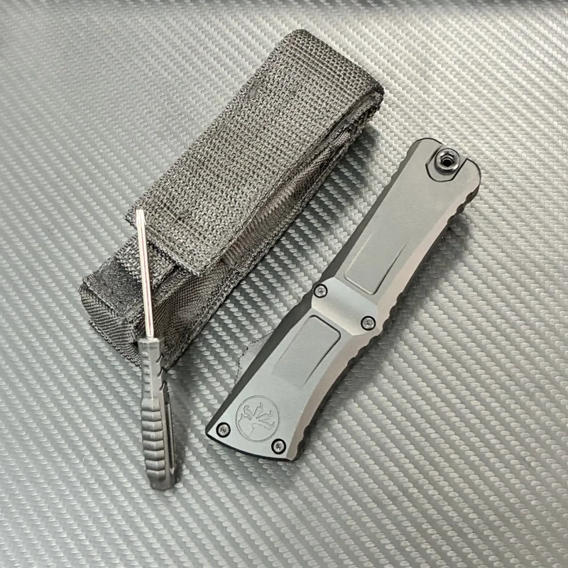 Cross-border best-selling Microtech Daron 3rd Generation Outdoor Tools Aluminum Alloy Gold OTF Multi-functional Knife Sheath EDC Accessories