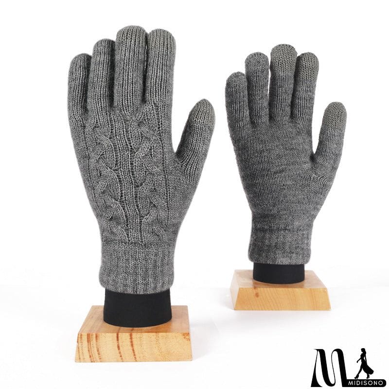 MidiSono - Warm Fleece Touch Screen Knitted Gloves