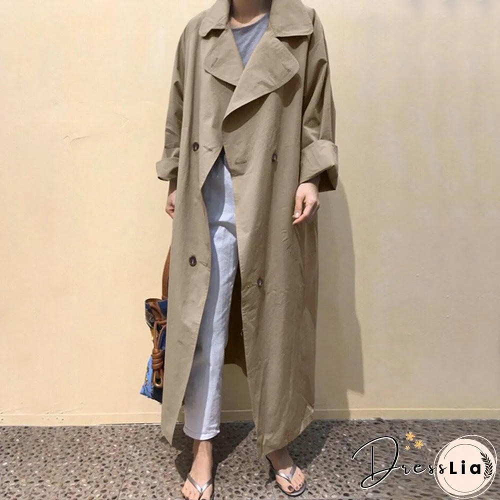 ZANZEA Women Autumn Long Sleeve Casual Elegant Trench Coat Clubbing Windbreaker