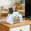 Butterfly Garden DIY PULeather Diamond Painting Tissue Box for Adults Beginners Large Size Diamond Art Paper Storage Holder for Living Room Bathroom Table Decor