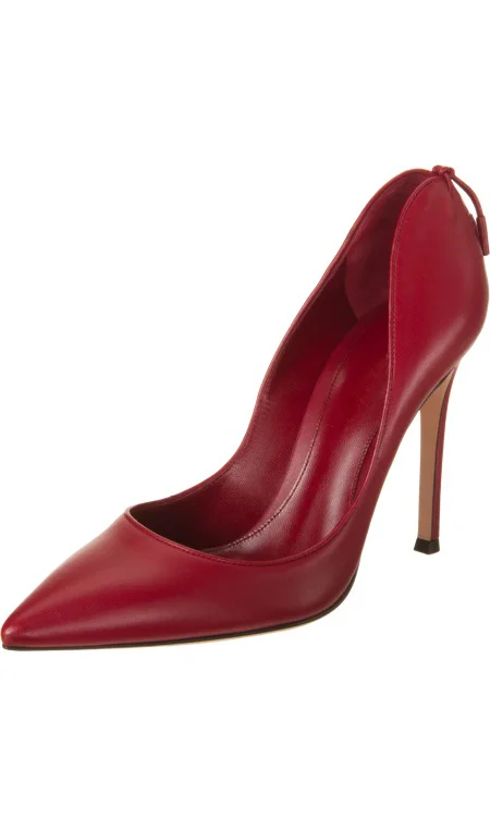 Women's Red Stiletto Heels Pointy Toe 4 Inch Heels Pumps Office Heels |FSJ Shoes