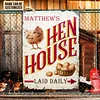 Personalized Chicken Hen House Daily Customized Classic Metal Signs