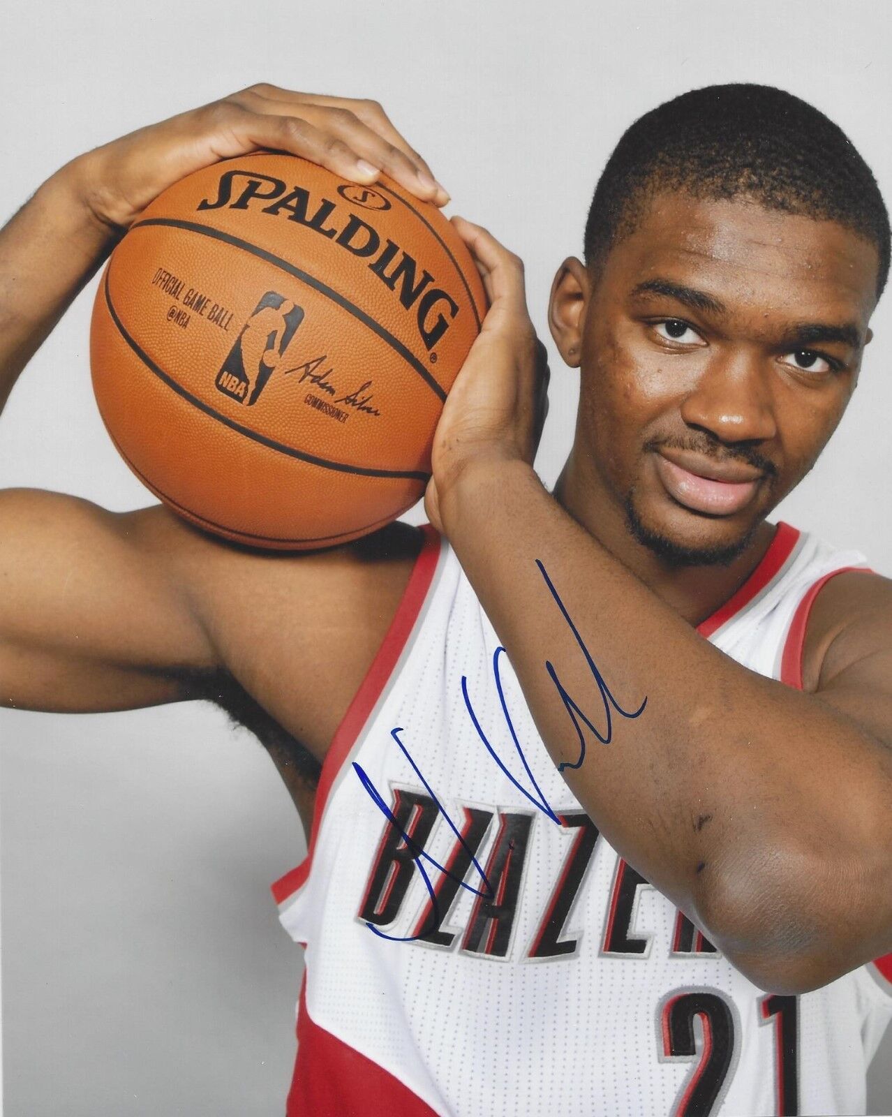 Noah Vonleh autographed 8x10 Portland TrailblazersB175