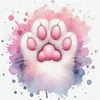 Cat Paw-18CT Stamped Cross Stitch 20*20cm tapestrymarket