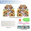 Acrylic Napkin Holder Diamond Painting Kit for Home Table Decor(Sunflower Puppy)