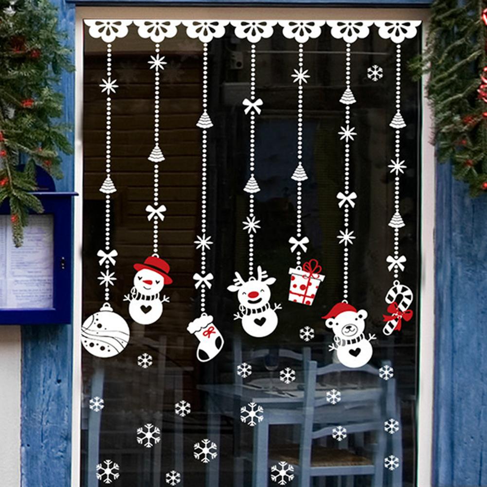 

Christmas Shop Window Decoration Sticker Snowman Ornament Glass Sticker, 501 Original