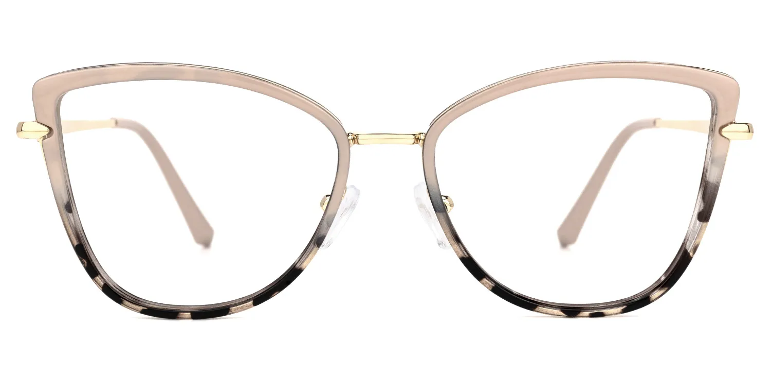 Haylea Schwarz-Tortoise Cateye Brille Schwarz-Tortoise