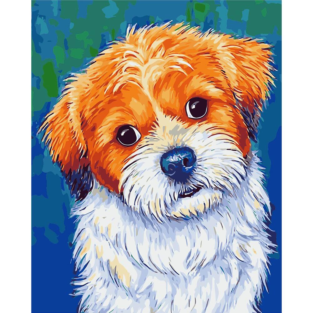 

40*50CM Paint By Numbers-Watching DogWall, 501 Original
