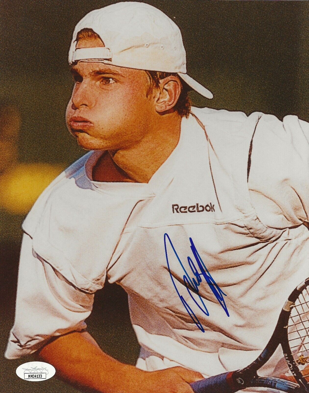 Andy Roddick REAL hand SIGNED Photo Poster painting #1 JSA COA Autographed Tennis Wimbledon