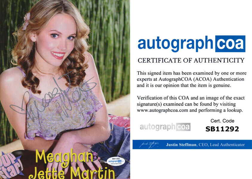 MEAGHAN MARTIN signed Autographed 8X10 MAGAZINE PAGE - HOT Mean Girls 2 ACOA COA