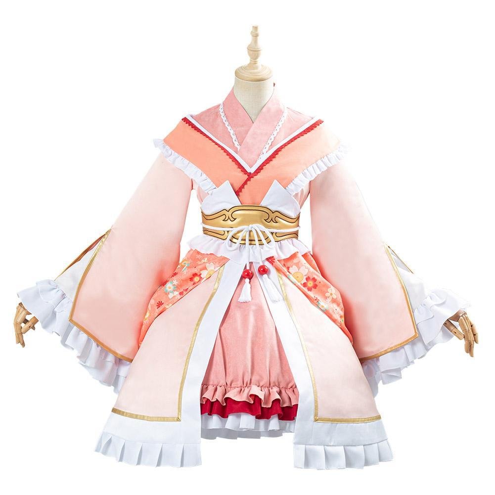 Game Princess Connect Re Dive Himemiya Maho Fox Lolita Kimono Dress Halloween Carnival Outfit Cosplay Costume