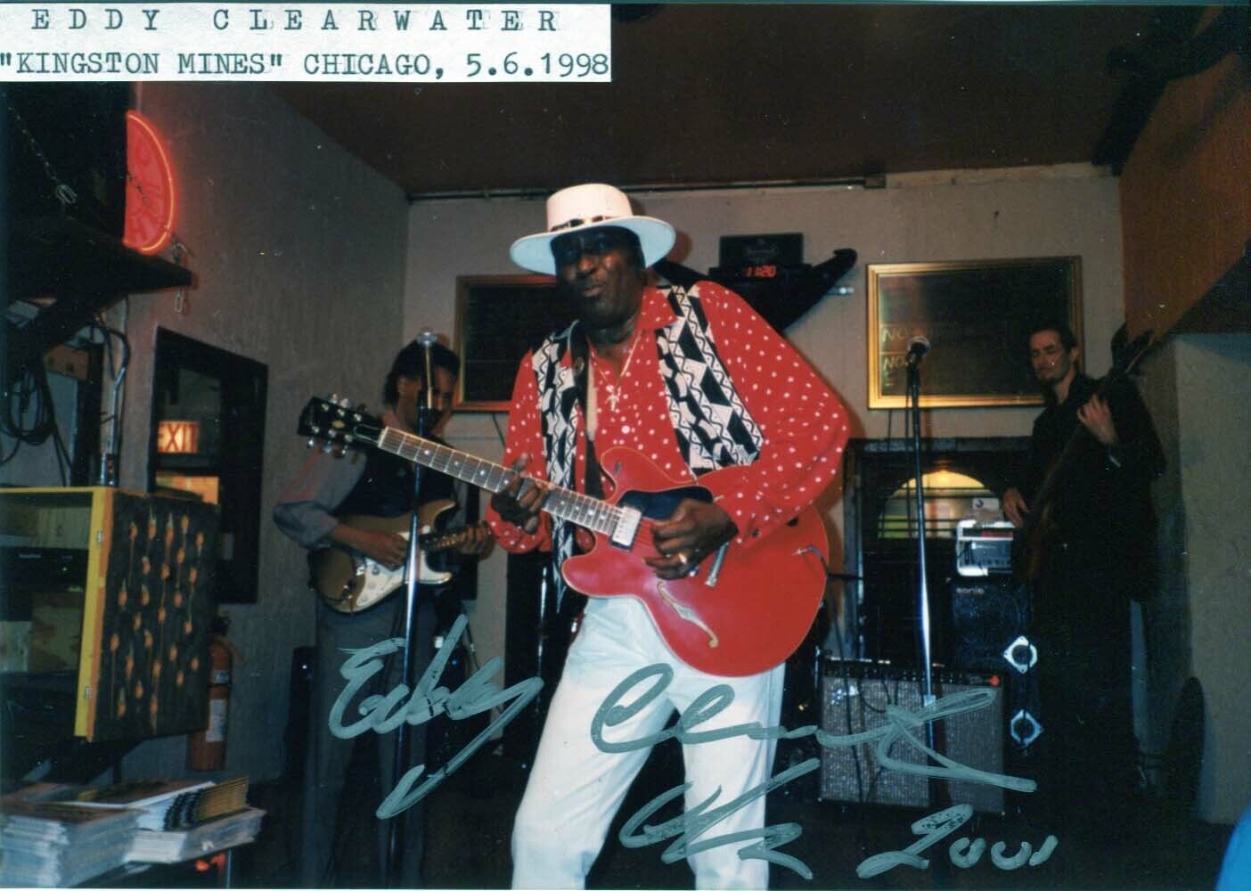 Eddy Clearwater TOP BLUES autograph, signed Photo Poster painting