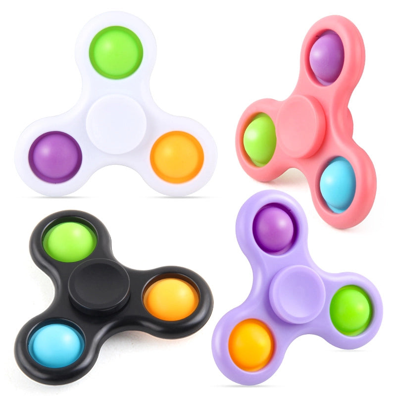 Creative Hand Spinner Decompression Three-finger Bubble Music Gyro