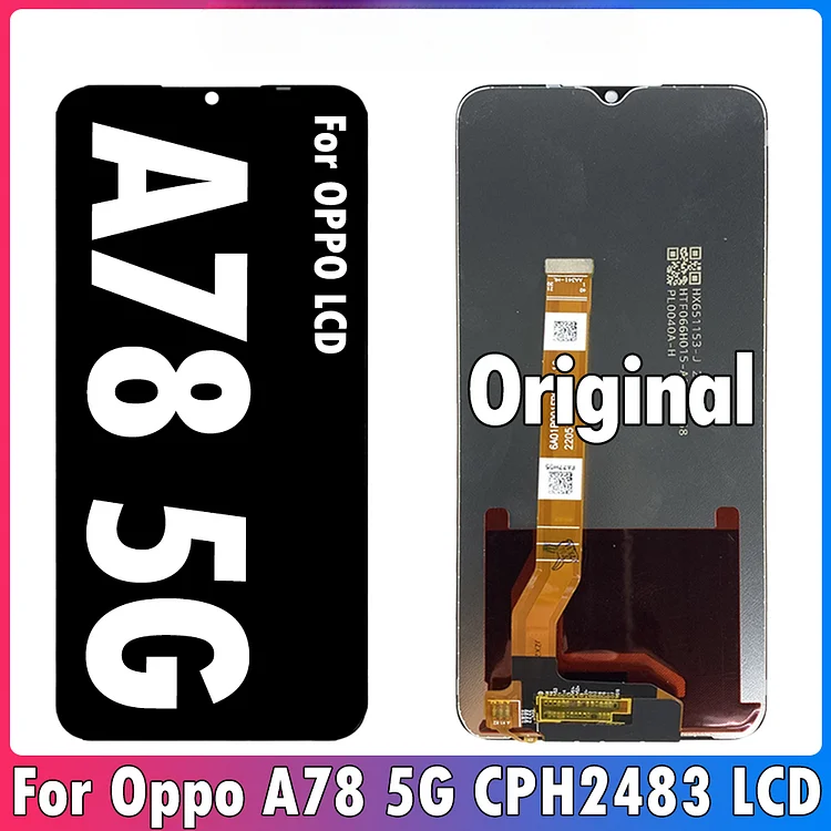 6.56" Original For Oppo A78 5G LCD CPH2483 CPH2495 Display Touch Screen Digitizer Assembly Replacement For OPPO A78 5G Display