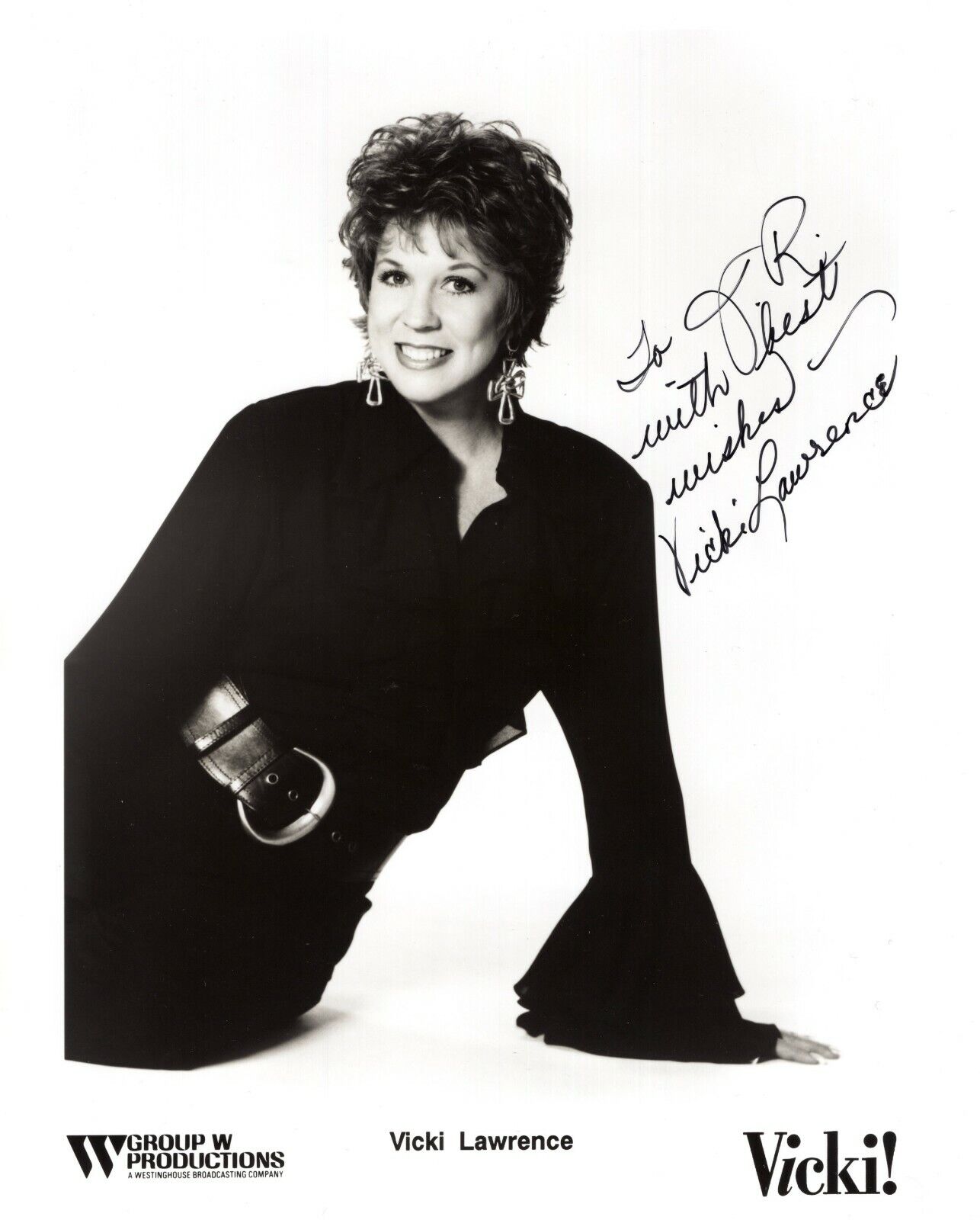 Vicki Lawrence Actress Comedian Singer Hand Signed Autograph 8x10 Photo Poster painting