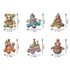 6Pcs Acrylic Special Shape Colorful Toys Diamond Painting Fridge Magnets