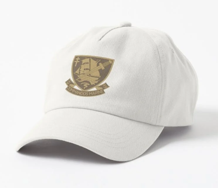 French Commandos Marine Emblem Print Cap Unisex Baseball Caps One Size