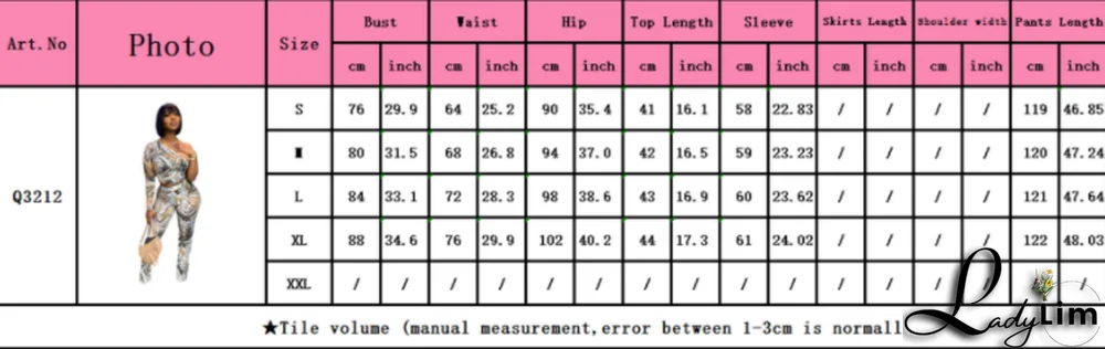 Fashion Sexy Print Two-piece Suit