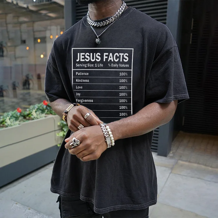 Sopula Jesus Fact Unisex Washed T-Shirt