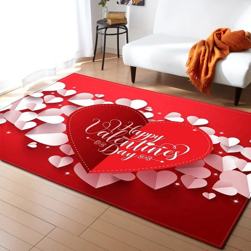 Bedroom Living Room Carpet Home Valentine's Day Sofa Bedside Children's Decoration Large Rugs Hallway Balcony Bathroom Floor Mat