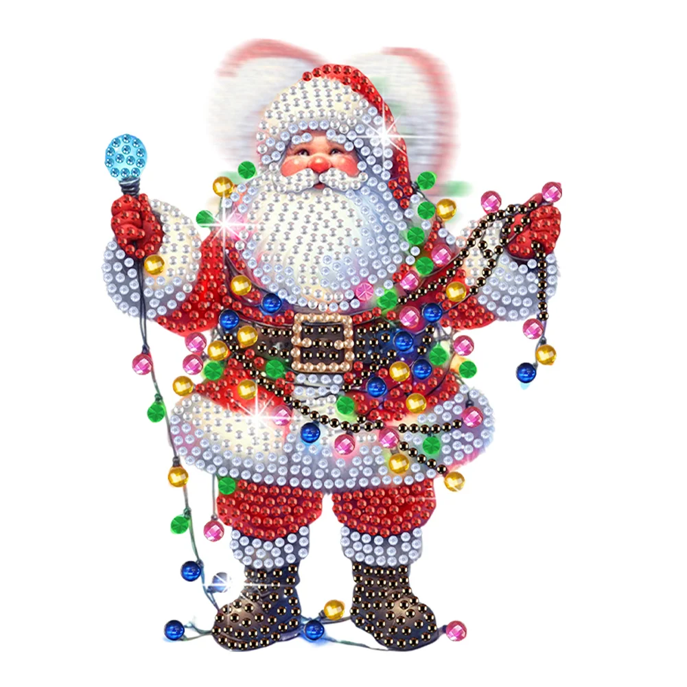 5D DIY Acrylic Shaking Head Santa Claus Diamond Painting Desktop Decors for Home
