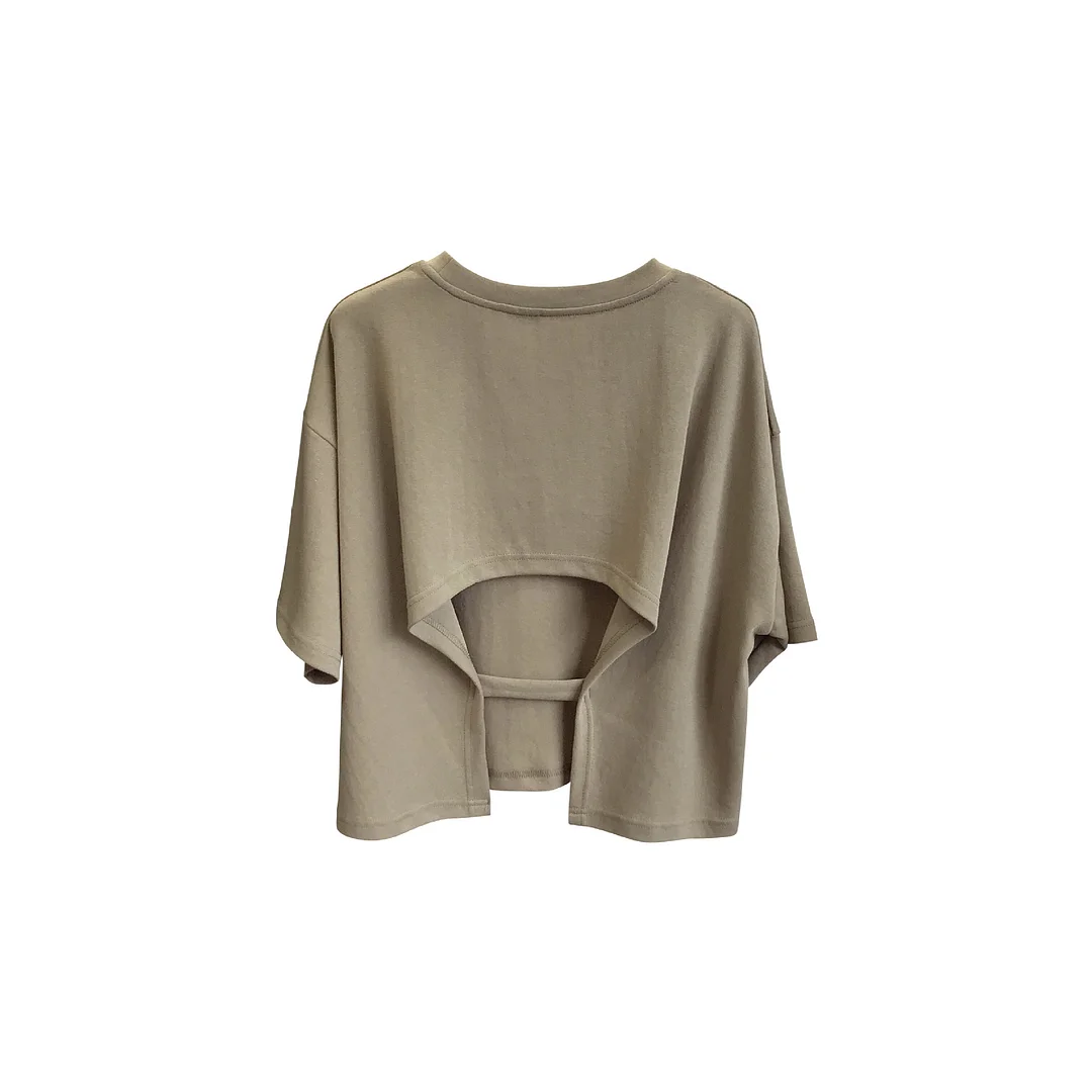 Uveng Uveng Short T-Shirt Women Sweet Spicy Wind Korean Version 2024 Summer New Round Collar Loose Hot Girl Short-Sleeved Shirt Women's Tide