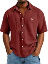 Men's Casual Loose Short-Sleeved Shirt