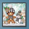 Diamond Painting - Partial Special Shaped Drill - Winter Snowman(Canvas|30*30cm)