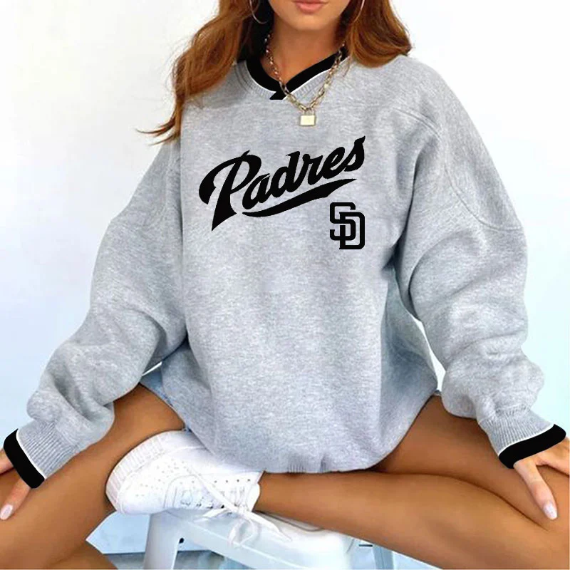 Vintage Women's Support San Diego Padres Baseball Print Sweatshirt