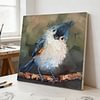 Framed Bird On The Branche-Paint by Numbers Acrylic Painting 20*20CM