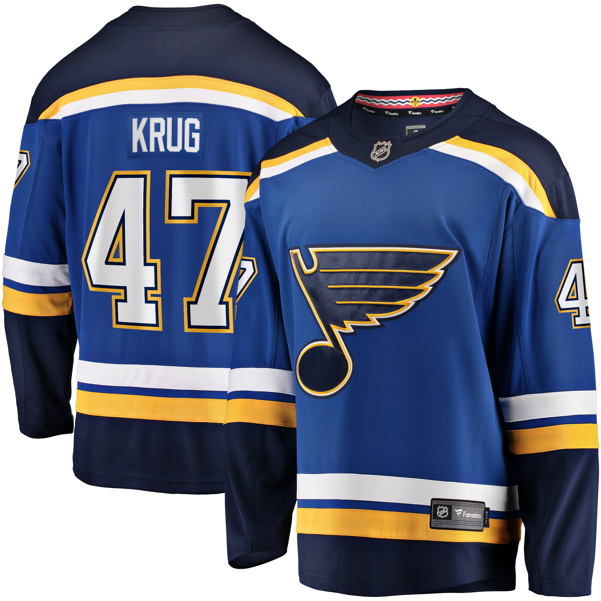 Torey Krug St. Louis Blues Fanatics Home Premier Breakaway   Jersey &ndash; Blue mysite