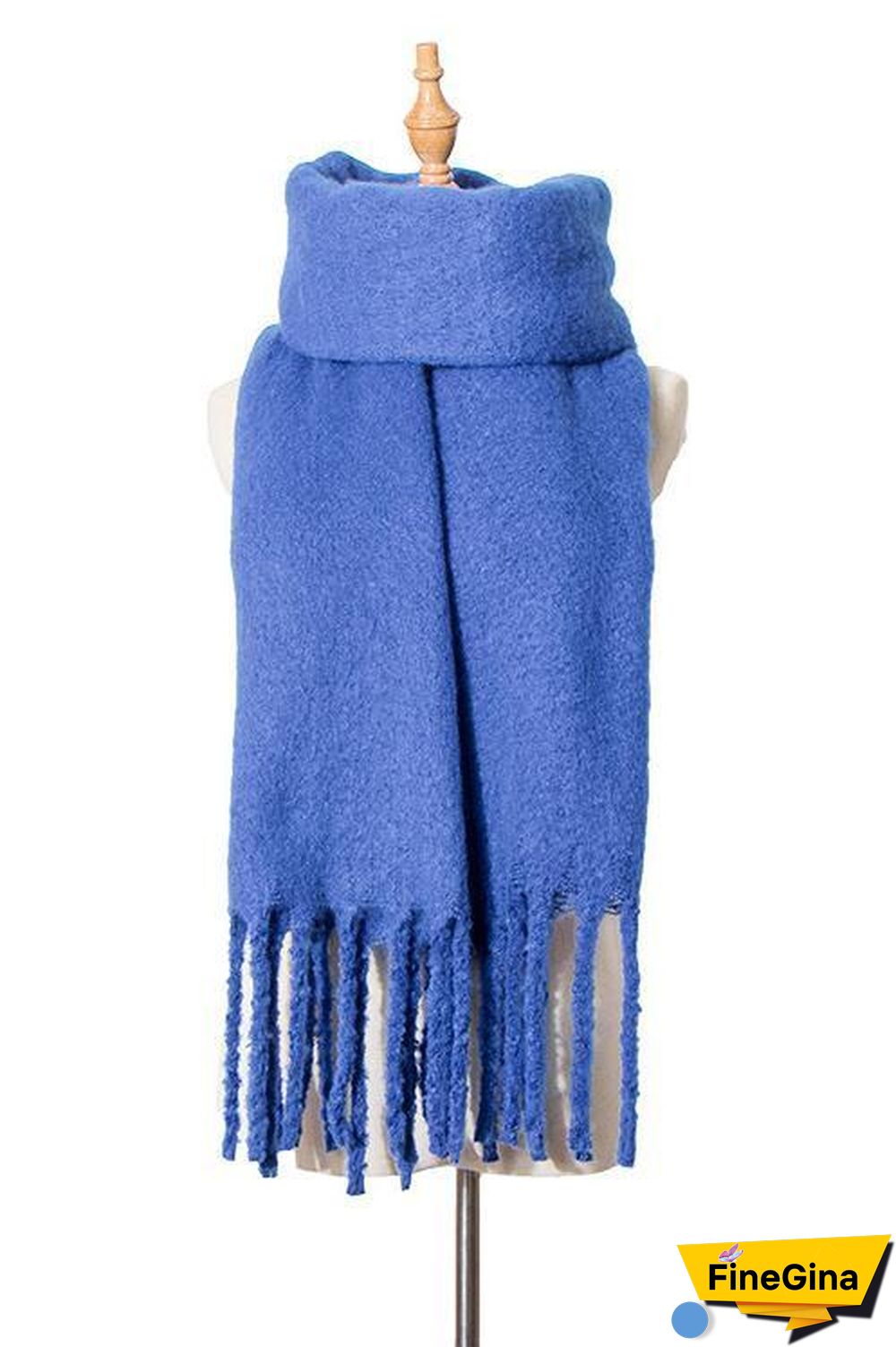 Solid Tassels Scarf
