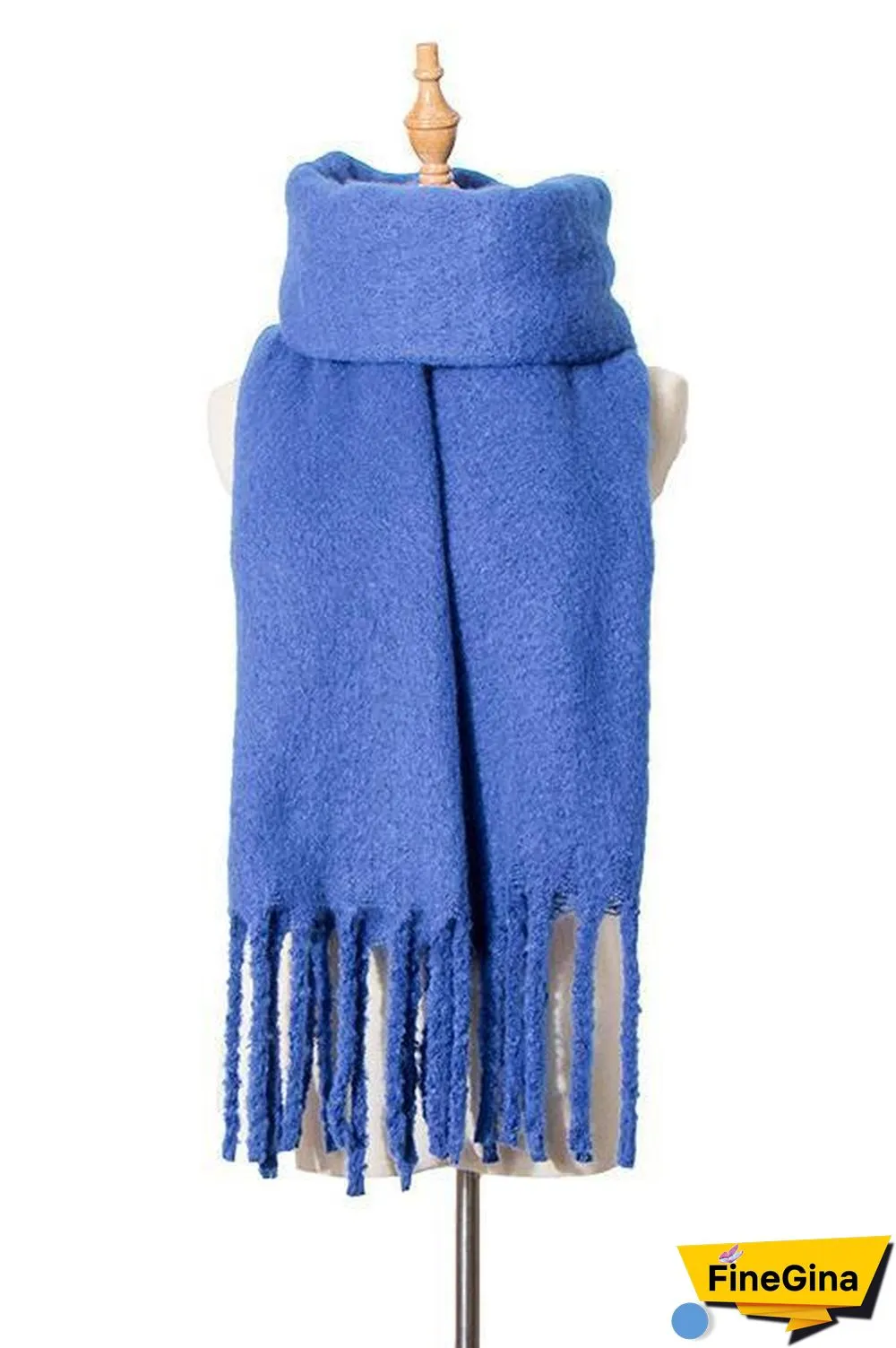 Solid Tassels Scarf