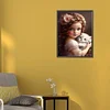 Diamond Painting-DIY Full Round Drill Big Eye Cute Girl