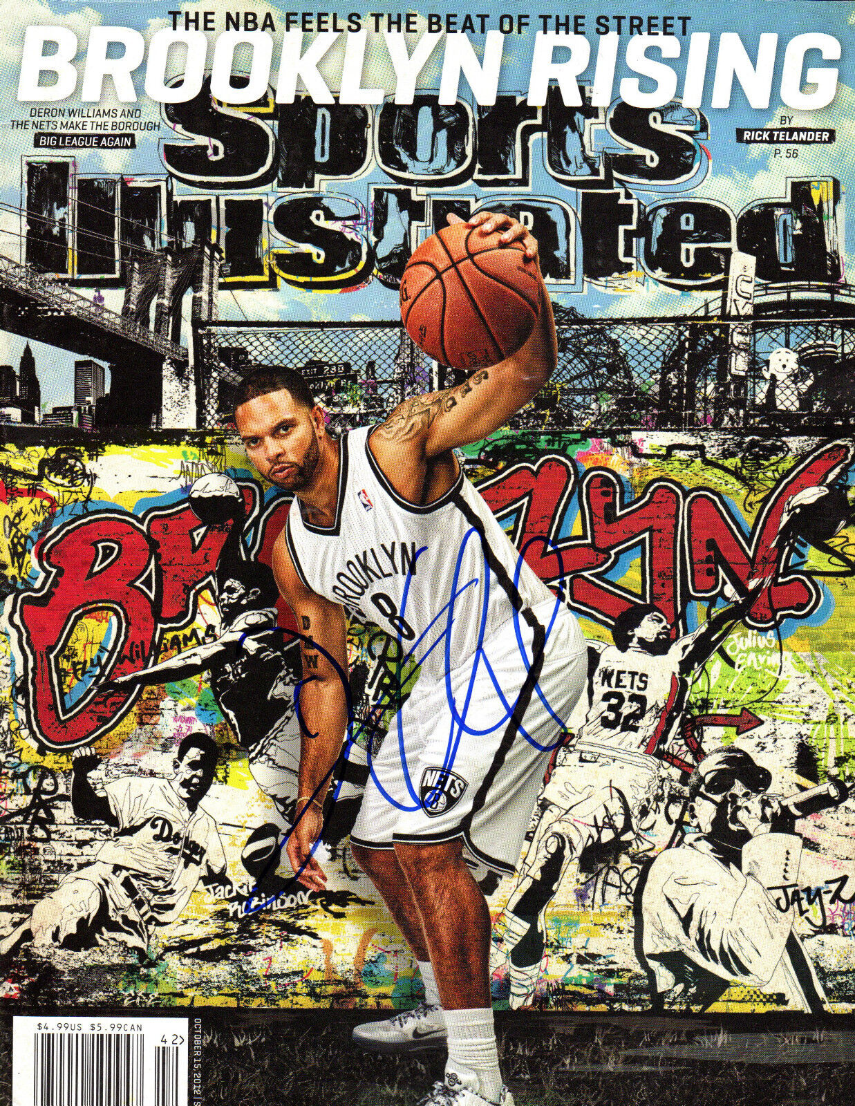 GFA Sports Illustrated * DERON WILLIAMS * Signed SI Magazine COA