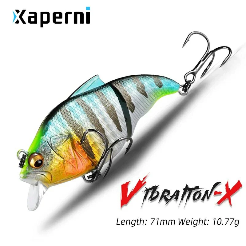 Xaperni 71mm 10g Top professional Wobblers fishing tackle fishing lures vibration bait for ice fishing Artificial accessories