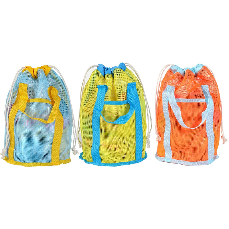 New Color Matching Children’s Toy Bag Shell Storage Bag Travel Beach Bag Hollow Transparent Beach Bag
