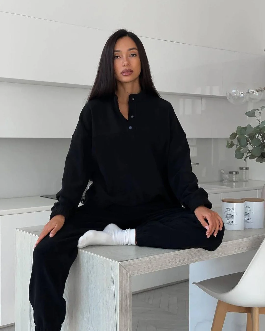 Nigikala Nigikala New Casual Jacket Suit Women's Solid-Colored Velvet Trousers Two-Set