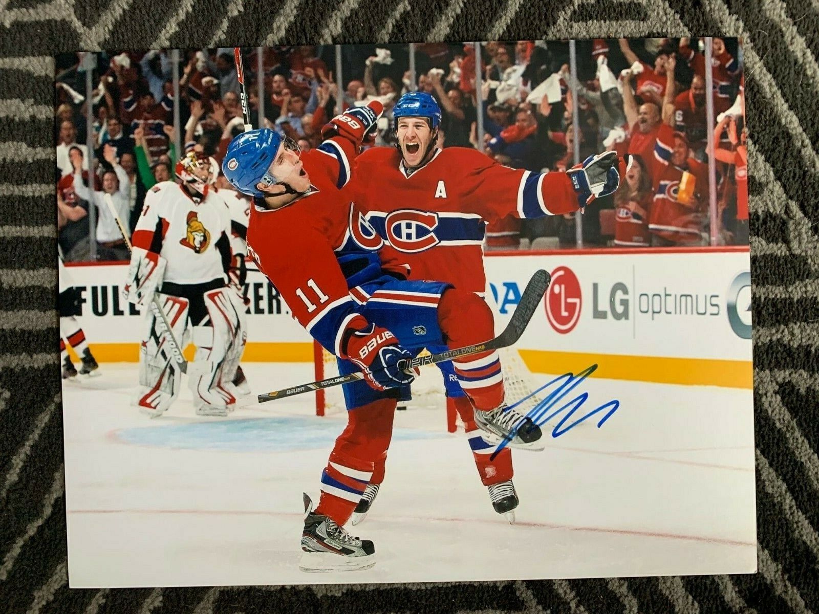 Montreal Canadiens Brendan Gallagher Signed Autographed 11x14 NHL Photo Poster painting COA