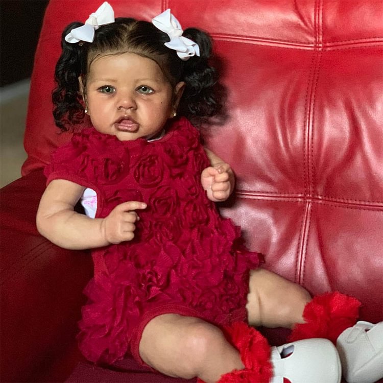  20'' Lifelike African American Authentic Silicone Reborn Doll Named Makenzie - Reborndollsshop.com®-Reborndollsshop®