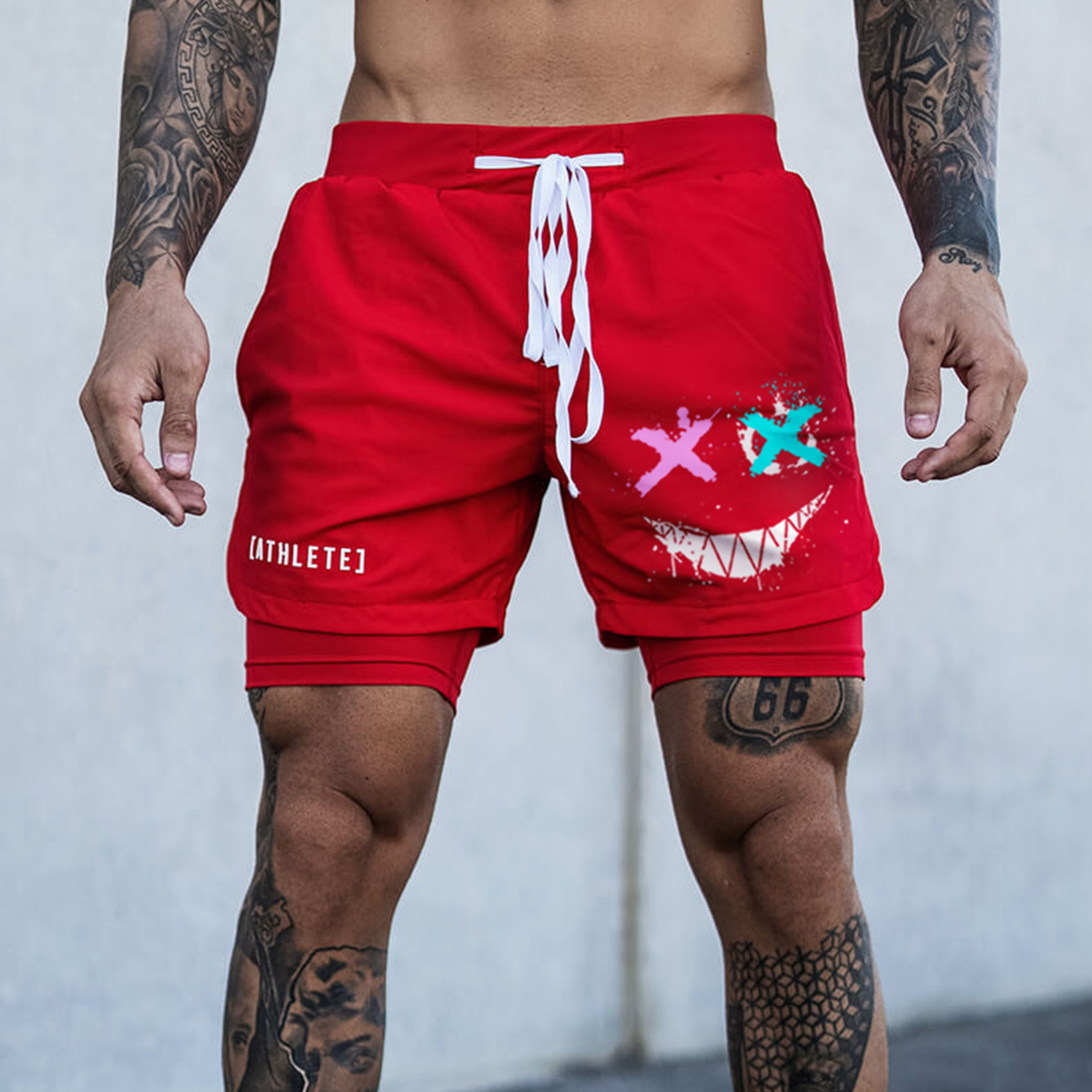 Men's Smiley Shorts Performance Shorts