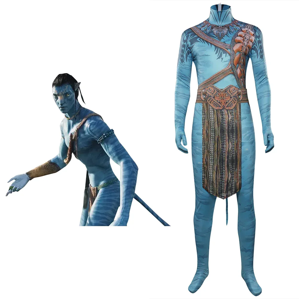 Avatar: The Way Of Water Jake Sully Cosplay Costume Outfits Halloween Carnival Suit