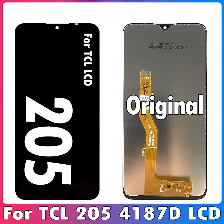 Original 6.22" For TCL 205 LCD 4187D Display Touch Screen Digitizer Assembly For TCL 205 Display Replacement Repair Parts