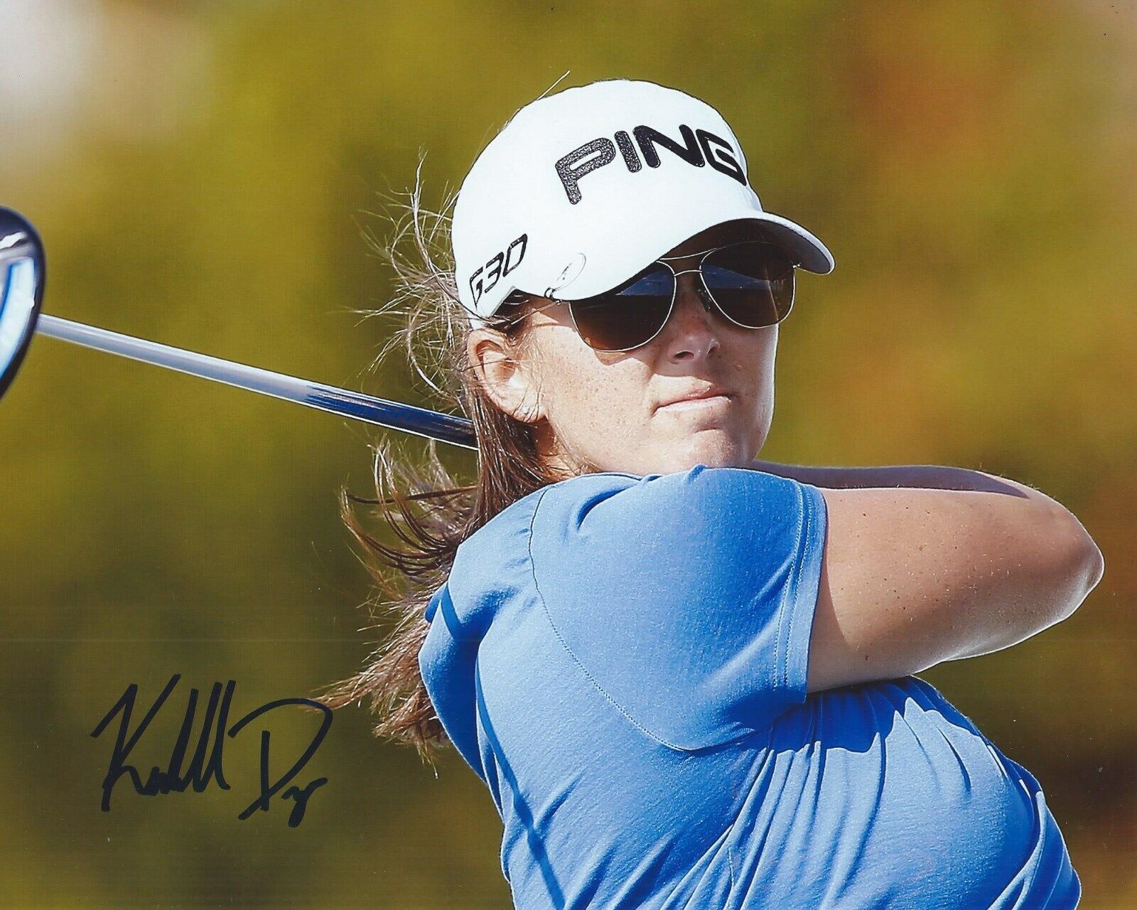 Kendall Dye Signed 8×10 Photo Poster painting LPGA Autographed COA B