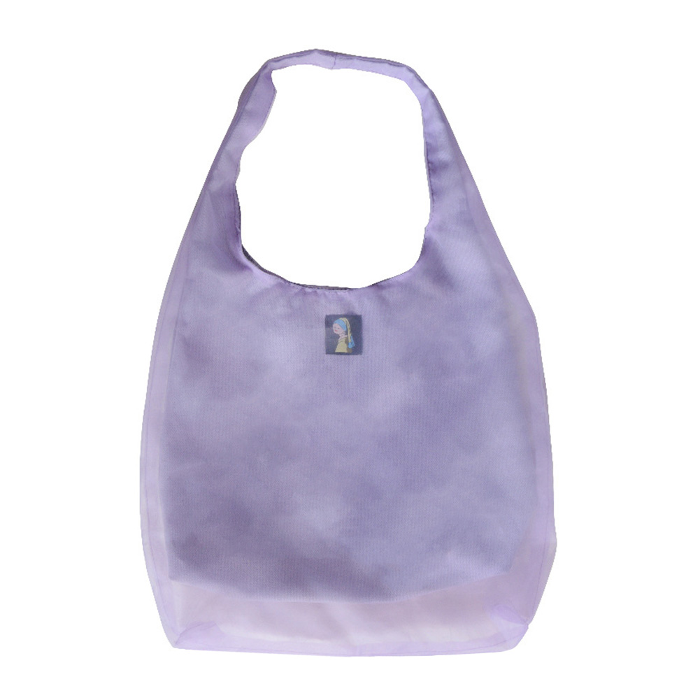 

Elegant Organza Shoulder Bags Women Canvas Splicing Mesh Handbags -Purple, 501 Original