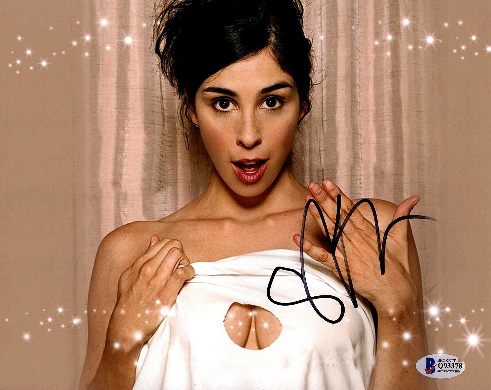 SARAH SILVERMAN Signed Autographed 8X10 Photo Poster painting BECKETT BAS #Q93378